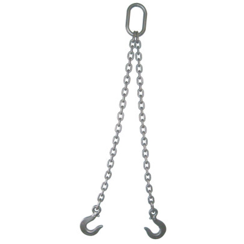 3/8" DOUBLE LEG CHAIN SLING OBLONG SLING HOOKS 5-PEERLESS-007-382OS5