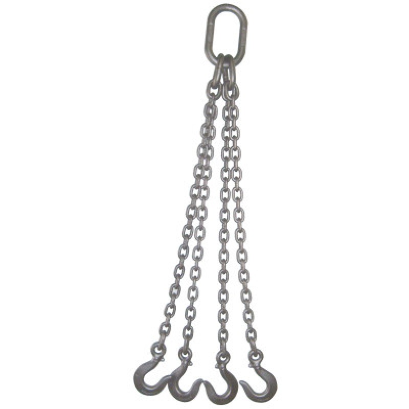 3/8" FOUR LEG CHAIN SLING OBLONG SLING HOOKS 5'-PEERLESS-007-384OS5