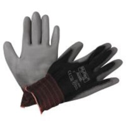 HYFLEX 11-600 BLK LT WGHT ASSEMB PU/COAT SZ 6-ANSELL HEALTHCA-012-11-600-6-BK