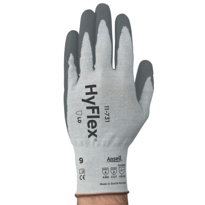HYFLEX 11-731 18G WHT/GRINTRCPT NYL/SPAND SZ10-ANSELL HEALTHCA-012-11-731-10
