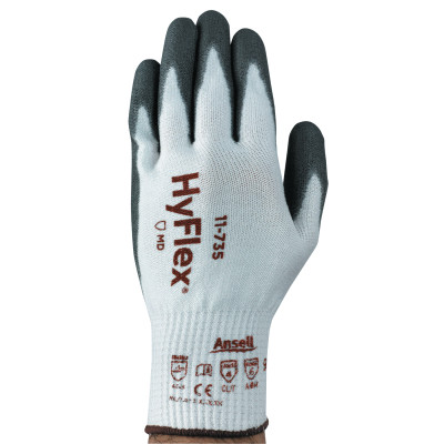 HYFLEX 11-735 10G WHT INTRCPT-HPPE/NYL/GLS SZ8-ANSELL HEALTHCA-012-11-735-8