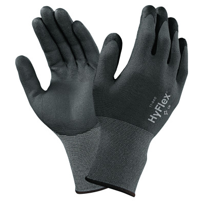 HYFLEX 11840 15G PUR/GYNYL/SPDX LNR BLK NIT 11-ANSELL HEALTHCA-012-11-840-11