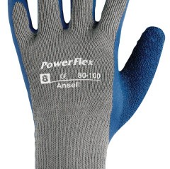 POWERFLEX 80-100 NAT RUBGRY/BLU SZ6-ANSELL HEALTHCA-012-80-100-6