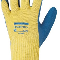 POWERFLEX 80-600 YEL KEVLAR/BLUE NAT RUB SZ10-ANSELL HEALTHCA-012-80-600-10