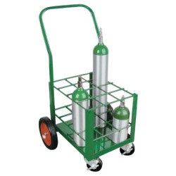 CYL CART 12EA D/E CYL W/WHEELS-ANTHONY WELDED-021-6124