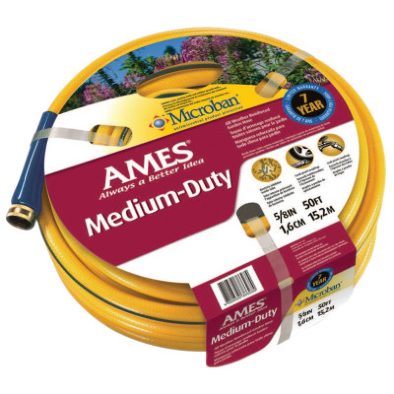 5/8" X 50' YELLOW ALL WEATHER HOSE CRUSHPROOF CP-AMES TRUE TEMPE-027-4008100A