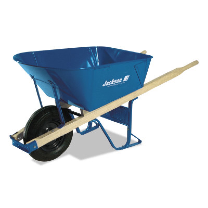 JACKSON 6 CU. FT. WHEELBARROW FOLDED STEEL TRAY-AMES TRUE TEMPE-027-M11FFBB