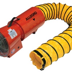 AC AXIAL BLOWER W/CANISTER & 25 FEET DUCTING-ALLEGRO INDUST-037-9514-25