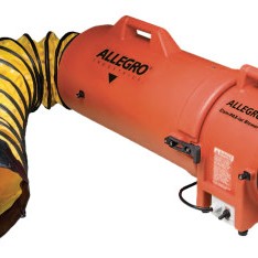 PLASTIC COM-PAX-IAL BLOWER DC W/25' DUCTING-ALLEGRO INDUST-037-9536-25