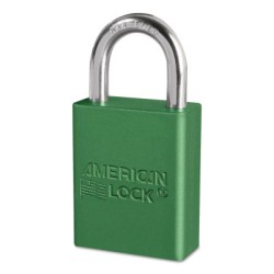GREEN SAFETY LOCK-OUT COLOR CODED SUCUR-MASTER LOCK*470-045-A1105GRN