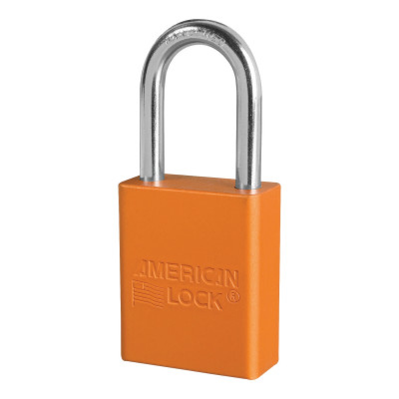 ORANGE ALUMINUM SAFETY PADLOCK  KEY RETAINING-MASTER LOCK*470-045-A1106NRORJ