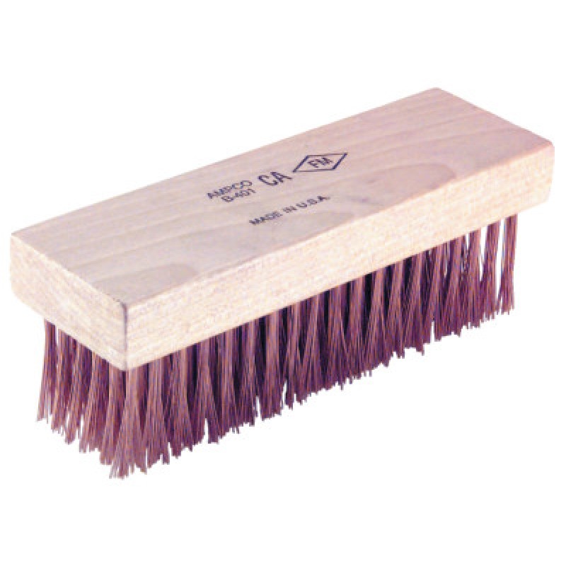 6X19ROW FLAT BACK RND WIRE BRUSH-AMPCO SAFETY-065-B-401