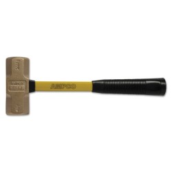 2 LB. DOUBLE FACE ENG. HAMMER W/FBG. HANDLE-AMPCO SAFETY-065-H-14FG