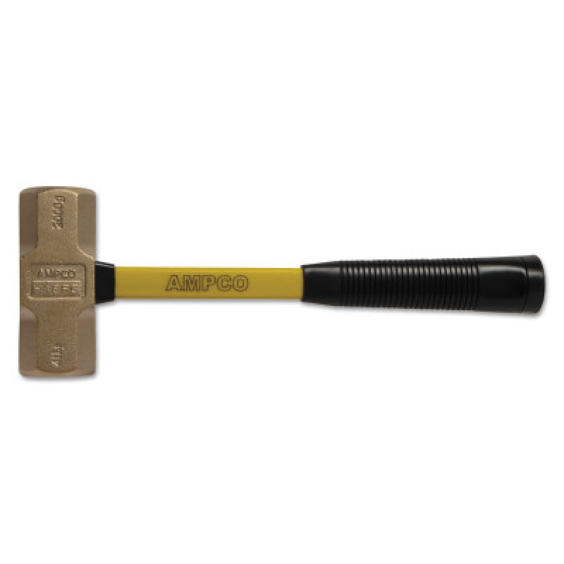 3 LB. DOUBLE FACE ENG.HAMMER W/FBG. HANDLE-AMPCO SAFETY-065-H-16FG