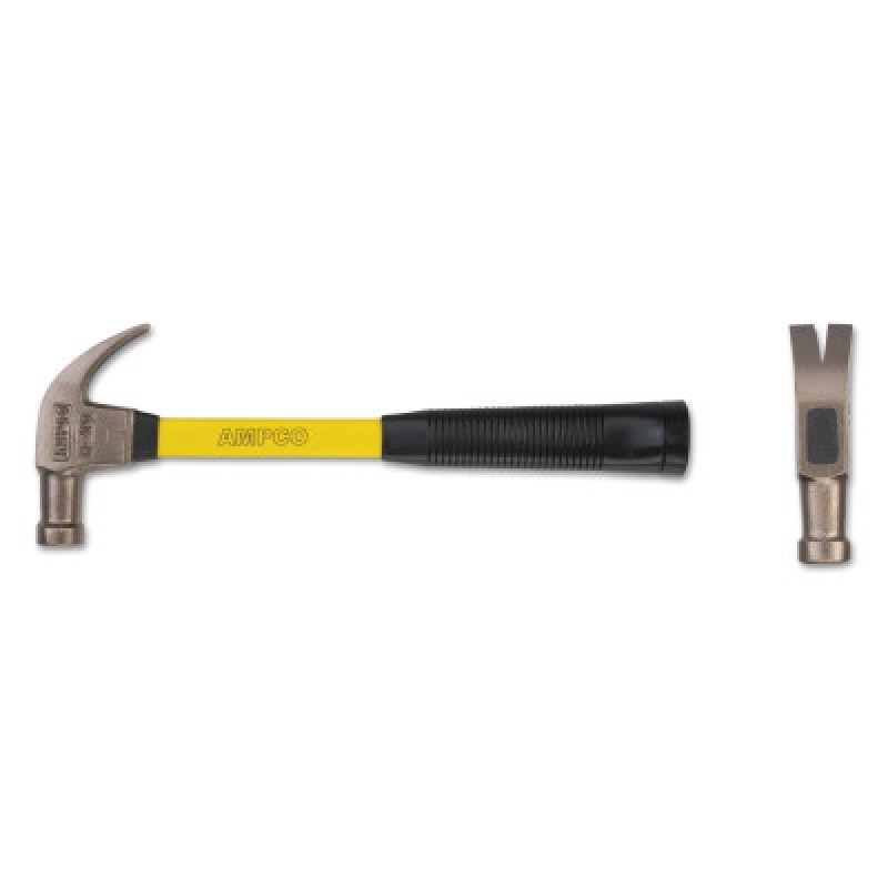 1.5 LB CLAW HAMMER W/FBG. HANDLE-AMPCO SAFETY-065-H-21FG