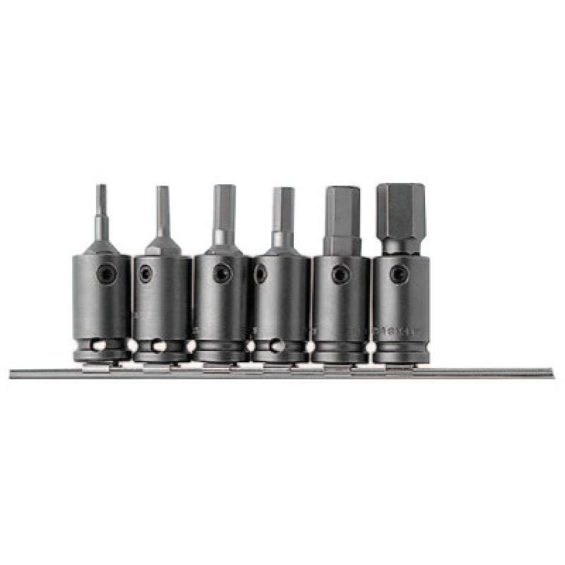 8-PC. 3/8DR. SOCKET HEADBIT & ADAPTER S-APEX COOPER-071-APH38