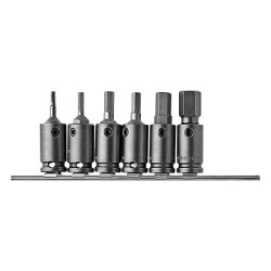 6-PC. 1/2"SQ.DR. SOCKETHEAD BIT & ADAPT-APEX COOPER-071-APH56