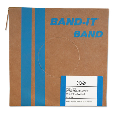 13136 3/4" SS VALUSTRAP.015 THICKN-BAND-IT ***080*-080-C13699