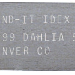 11100 TYPE 304 SS I.D. TAGS-BAND-IT ***080*-080-ID1009