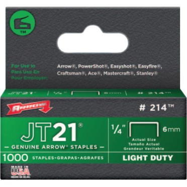 1/4" STAPLES 1000/PK-ARROW FAST *091-091-214