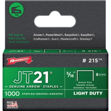 5/16" STAPLES F/STAPLE GUN TACKER 1000/PK-ARROW FAST *091-091-215