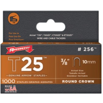 25038 T25 STAPLES 3/8"1000/PK-ARROW FAST *091-091-256
