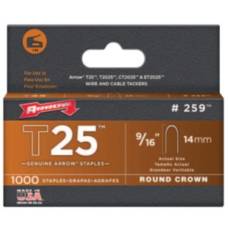 25916 T25 STAPLES 9/16"1000/PK-ARROW FAST *091-091-259