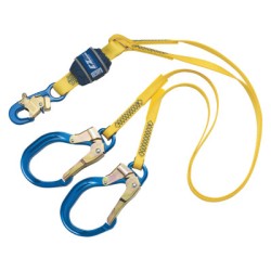 EZ-STOP DOUBLE LEG LANYARD  ALUMINUM REBAR HOOK-CAPITAL SAFETY-098-1246021