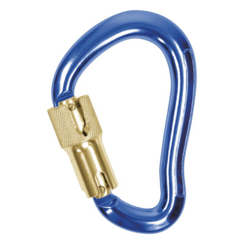 CARABINER 19MM THROAT  3600LB GATE ALUM D BLUE-CAPITAL SAFETY-098-2000025