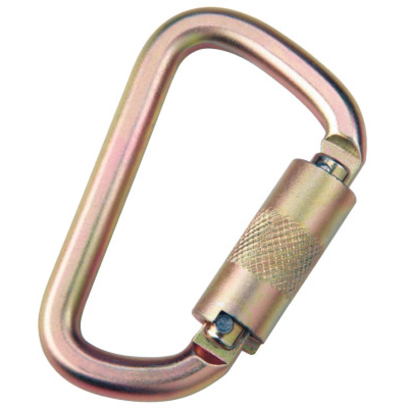STEEL SMALL CARABINER 3600LB ANSI GATE SELF C-CAPITAL SAFETY-098-2000112