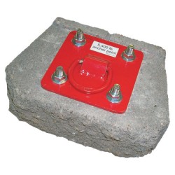 ANCHOR CONCRETE PLATE W/DRING & BOLTS-CAPITAL SAFETY-098-AJ720A