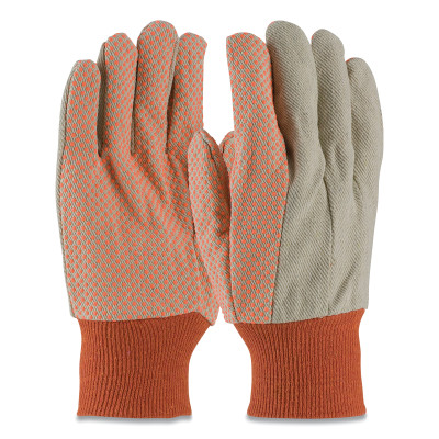 ANCHOR CANVAS GLOVE W/ ORANGE PVC DOTS-ORS NASCO-101-1090