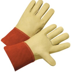 PREMIUM TOP GRAIN COWHIDE WELDER GLOVES-PROTECTIVE INDU-813-6000/L