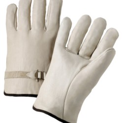 ANCHOR 6120XL LEATHER DRIVERS GLOVES ELASTIC BK-ORS NASCO-101-4000XL