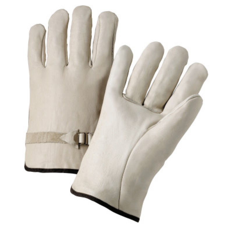 ANCHOR 6120XL LEATHER DRIVERS GLOVES ELASTIC BK-ORS NASCO-101-4000XL