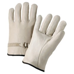 ANCHOR 6124L LEATHER DRIVERS GLOVES PULL STRAP-ORS NASCO-101-4100L