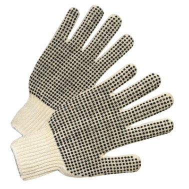 ANCHOR REGULAR WEIGHT STRING KNIT GLOVE BLACK PV-ORS NASCO-101-6710