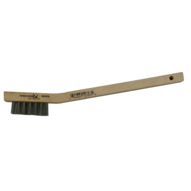 ANCHOR 3X7 SS BRUS 3 INBRISTLES WOOD HDL-ORS NASCO-102-30SS