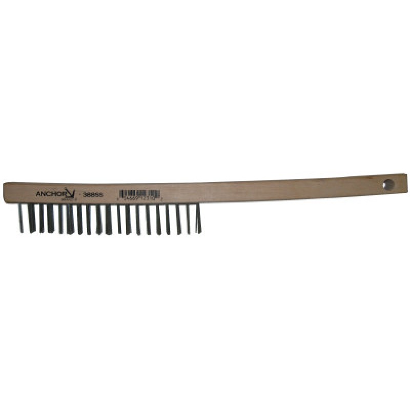 ANCHOR STAINLESS STEEL CURVED HANDLE BRUSH-ORS NASCO-102-388SS