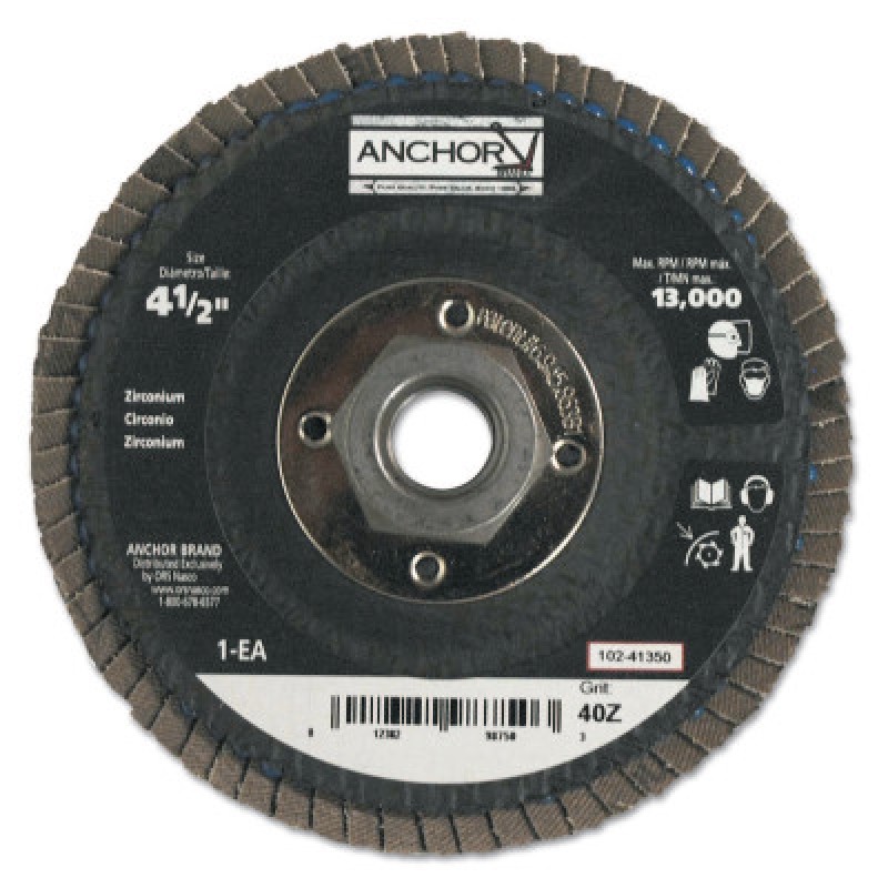 4-1/2" 29 ANGLED 5/8-1140Z FLAP DISC-ORS NASCO-102-41350