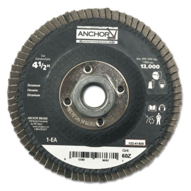 4-1/2" 27 FLAT 5/8-11 60Z FLAP DISC-ORS NASCO-102-41409
