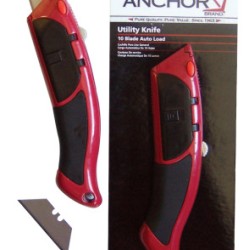 ANCHOR BRAND-ANCHOR 10 PIECE AUTO LOAD UTILITY KNIFE-ORS NASCO-102-AB-2600