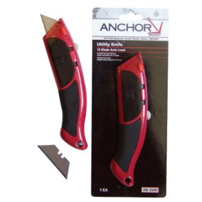 ANCHOR 10 PIECE AUTO LOAD UTILITY KNIFE-ORS NASCO-102-AB-2600