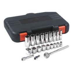 22 PIECE THORSEN 3/8 DR.STD./DEEP SOCKET SET 6PT-ORS NASCO-103-07-846