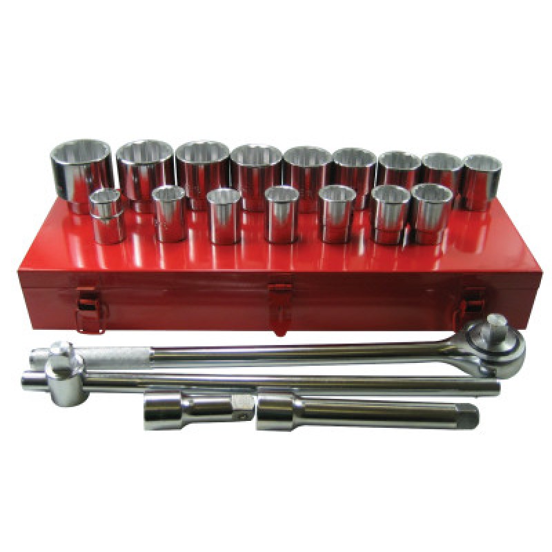 21 PIECE 3/4" DR. SAE SOCKET SET 12 PT-ORS NASCO-103-07-880