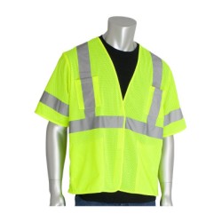 MESH VEST 4 POCKETS H/LCLOSE 2IN. TAPE LY-PROTECTIVE INDU-112-303-HSVELY-6X