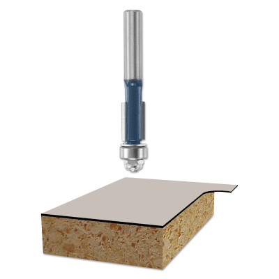 3/8" C.T.LAMINATE TRIMMER ROUTER BIT W/B.B.-BOSCH/SKILL ***-114-85268M