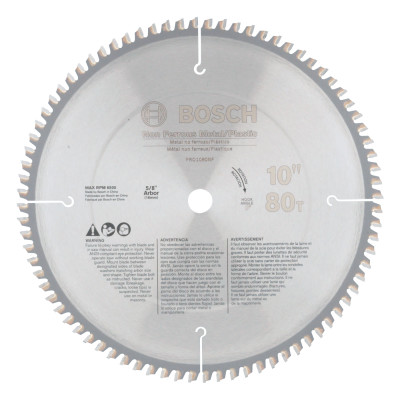10" 80T 5/8 ARBOR CIRC SAW BLADE NF METAL BX-BOSCH/SKILL ***-114-PRO1080NFB