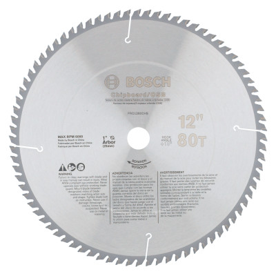 12" 80T 1 IN ARBOR CIRCSAW BL NF ML HLTCG NF BX-BOSCH/SKILL ***-114-PRO1280NFB