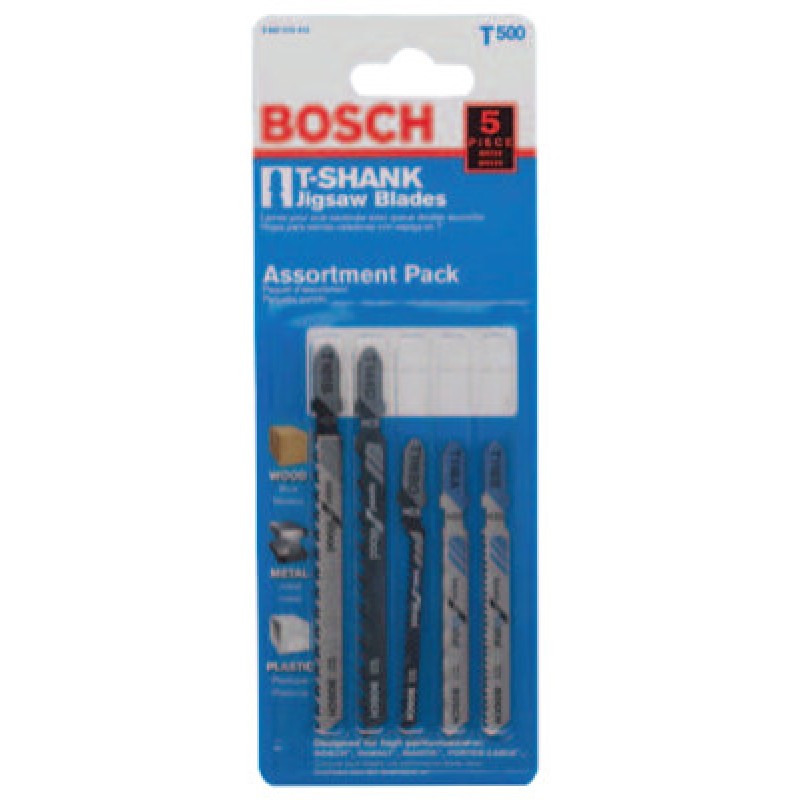 5PC. JIG SAW BLADESW/BOSCH SHA-BOSCH/SKILL ***-114-T500